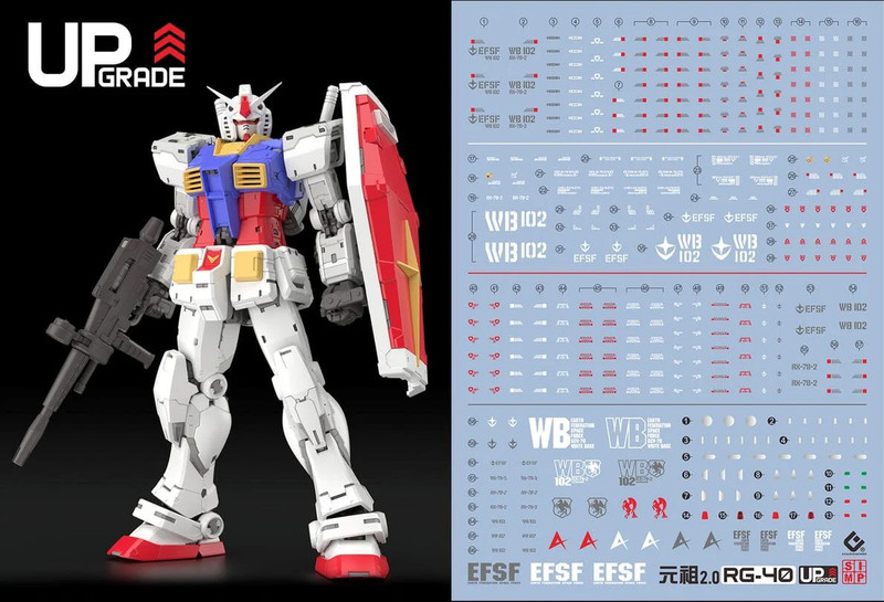 C101 RG RX-78-2 Gundam (Ver. 2.0) Water Slide Decal